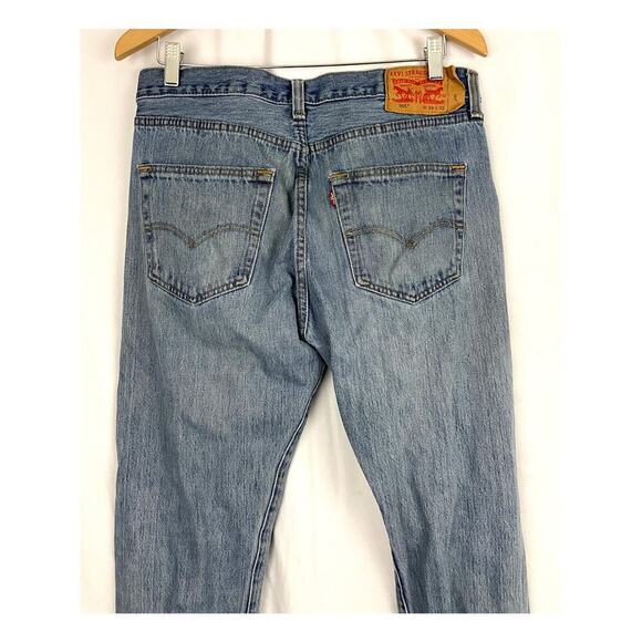 VTG Levi's 501 XX Denim Jeans 33 X 32 Button Fly Straight 90s Red Tab Grunge - Picture 3 of 16